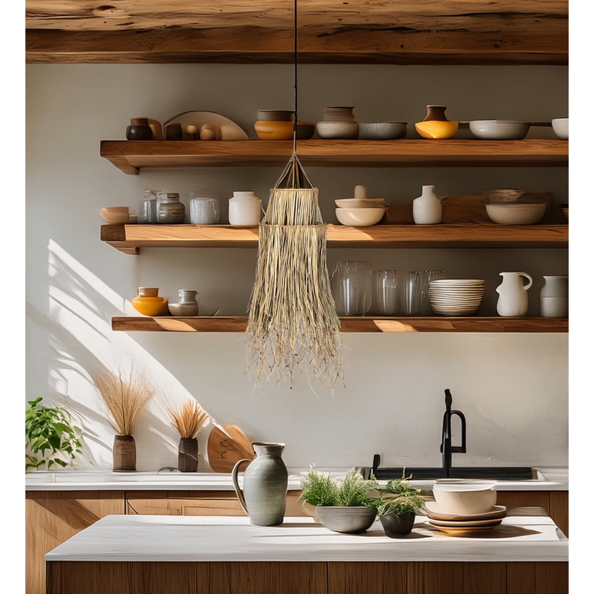DEKORACJA OZDOBA WISZĄCA ZAWIESZKA NATURALNA BOHO SKANDYNAWSKA 100cm
