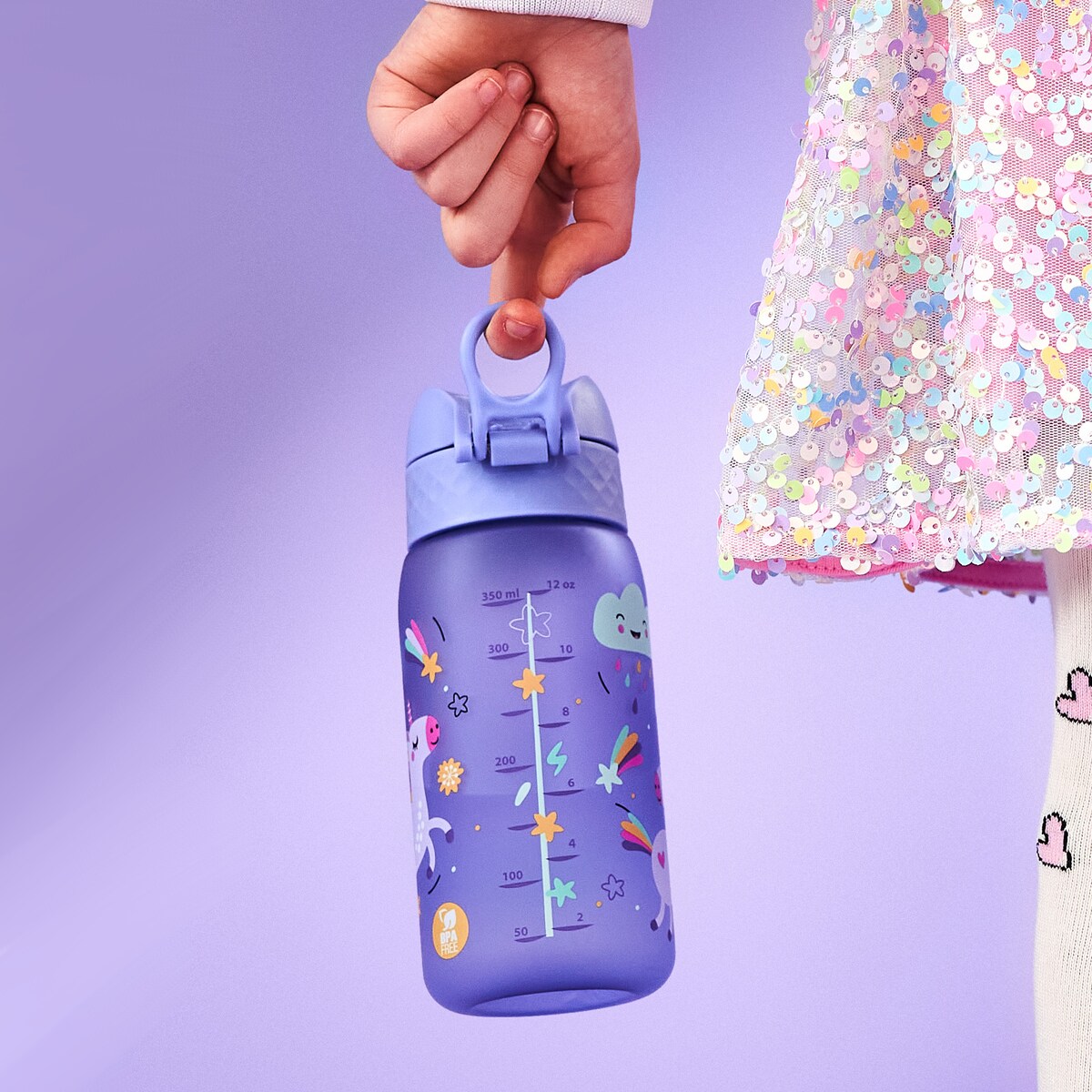 Butelka ION8 I8RF350PVUNI Unicorns (Periwinkle)