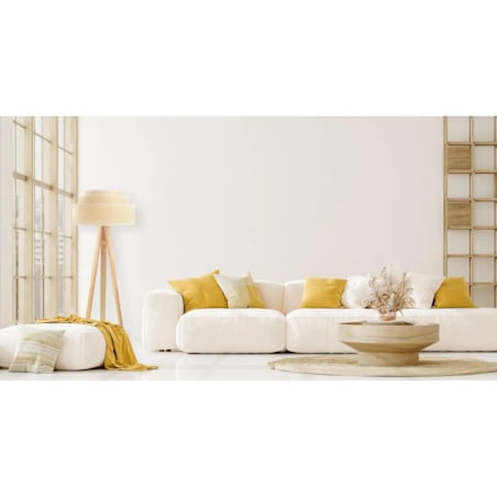 Lampa stojąca BOHO TRI rattan naturalny