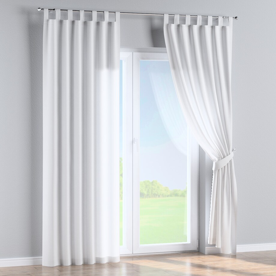 Zasłona na szelkach 1 szt. 130x245 biały