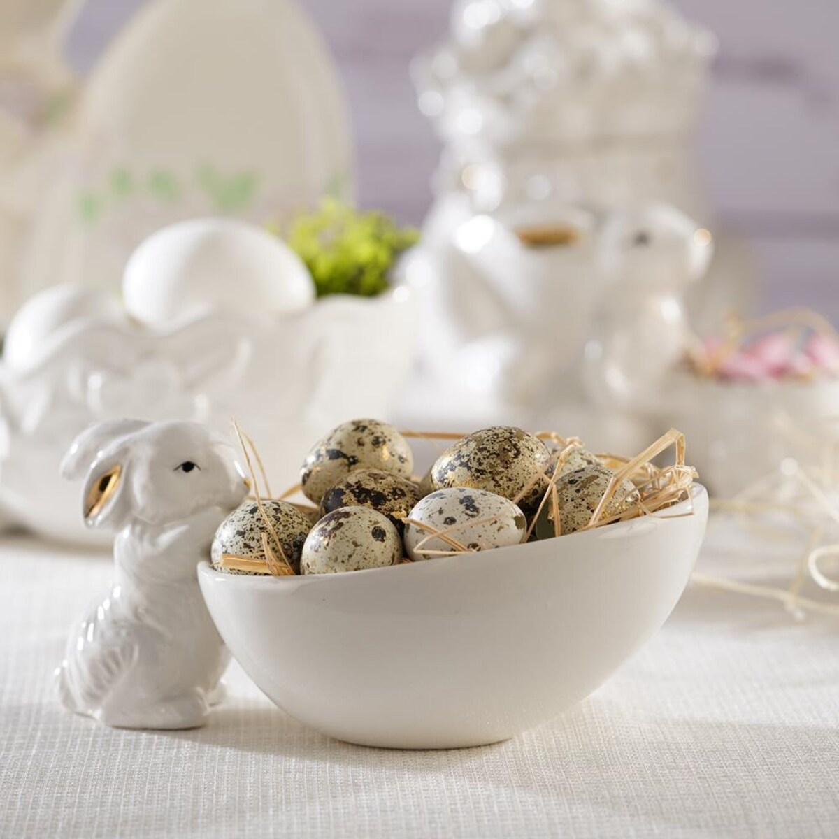 VILLA ITALIA Zajączek wielkanocny z miseczką 18 cm BUNNY