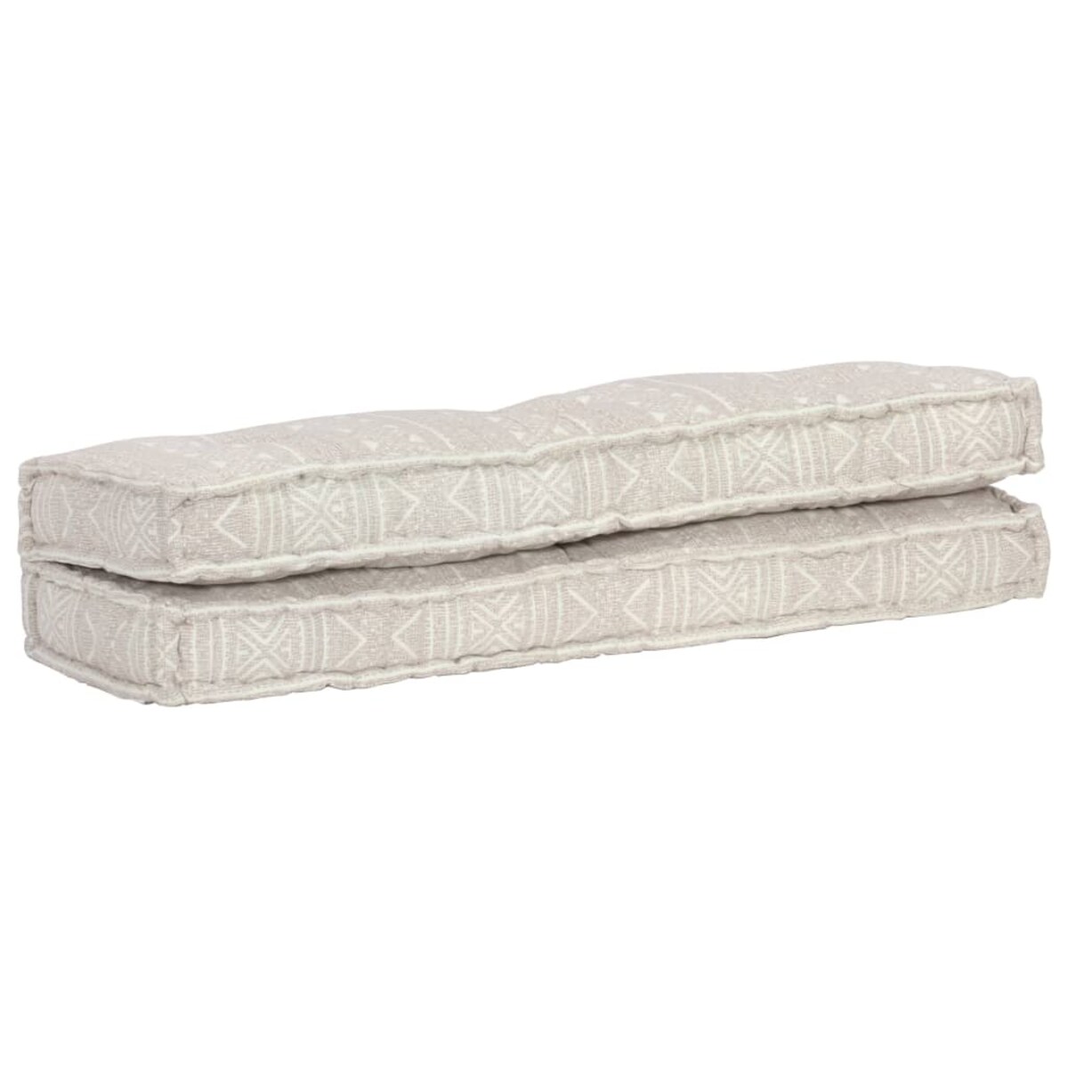 vidaXL Poduszki na sofę z palet, tkanina, jasnobrązowy patchwork