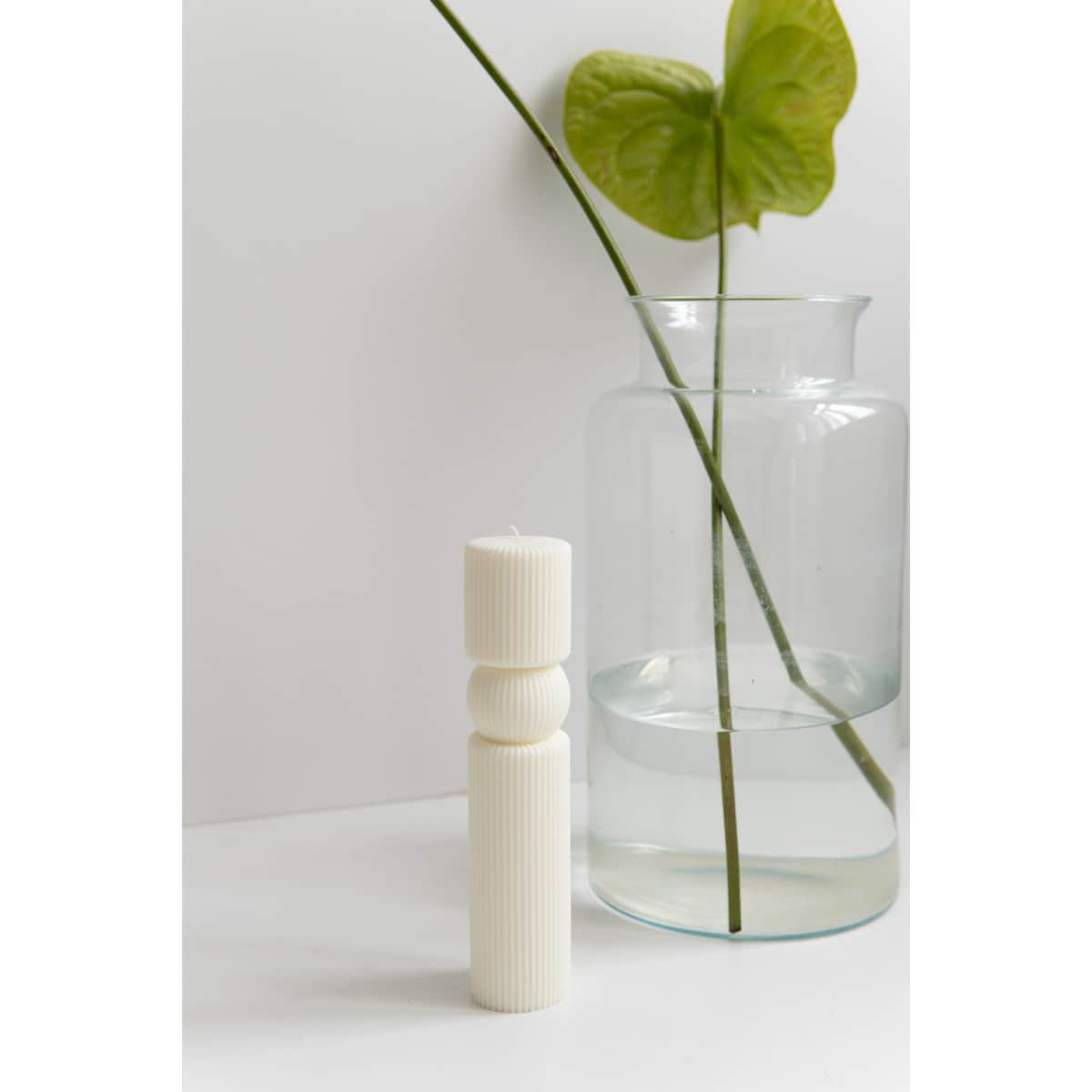 Świeca sojowa geometryczna Pinea L, 450 g, INSPIRA