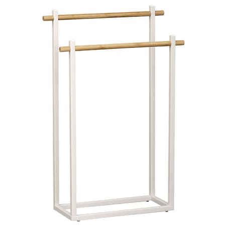 Stojak łazienkowy na ręczniki 82x53x20 cm ABOR biały