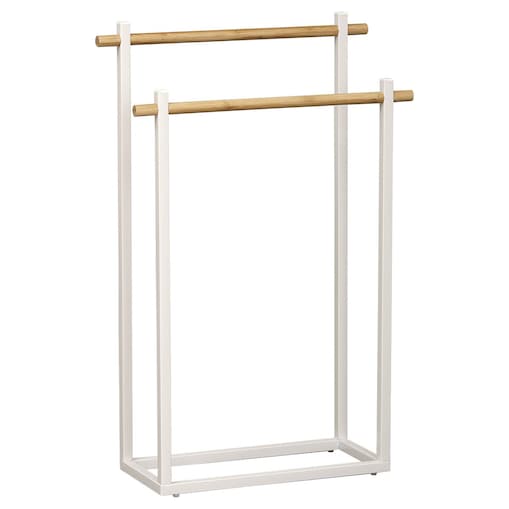 Stojak łazienkowy na ręczniki 82x53x20 cm ABOR biały
