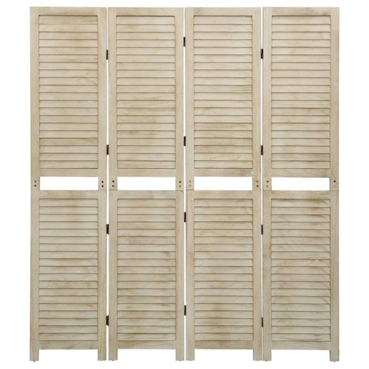 vidaXL Parawan 4-panelowy, 140x165 cm, lite drewno paulownia
