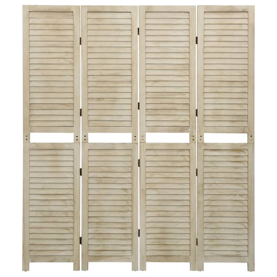 vidaXL Parawan 4-panelowy, 140x165 cm, lite drewno paulownia