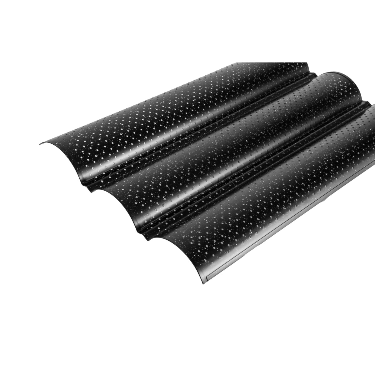 Forma blacha do pieczenia bagietek czarna marmurkowa 38x24.5x2cm BRUNBESTE BB-7713