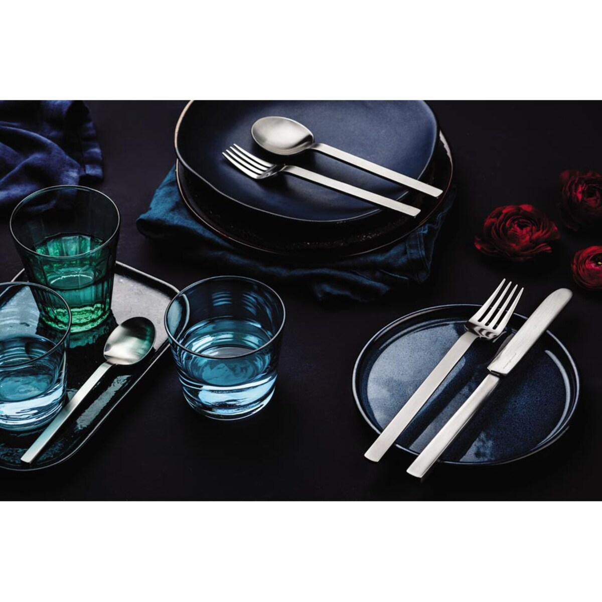 Zestaw sztućców dla 1 osoby Stile by Pininfarina, 5 el, Mepra