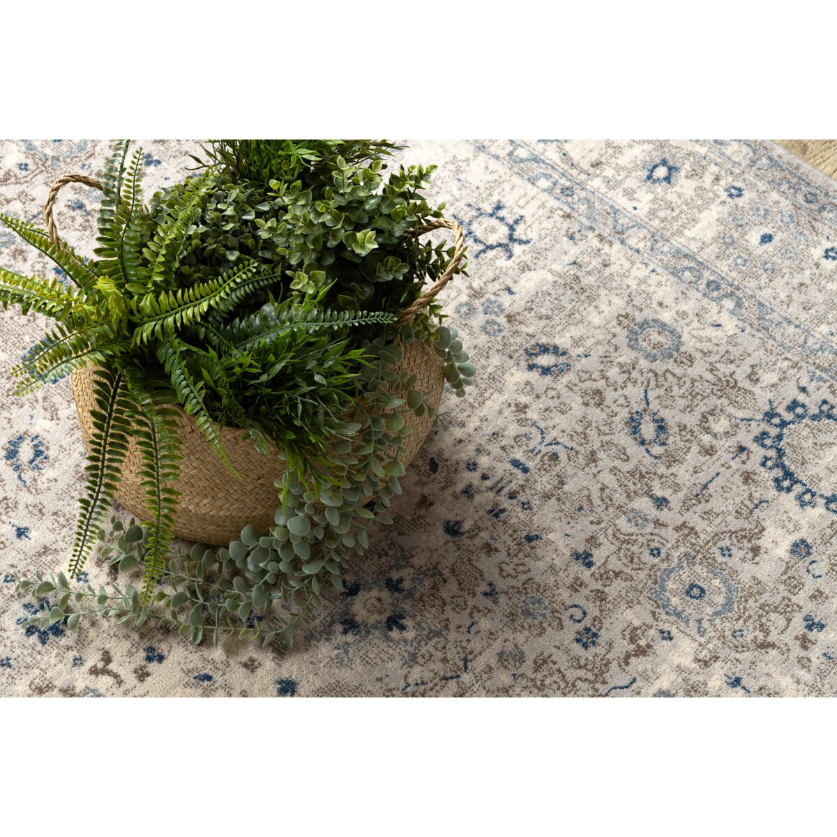 Dywan wełniany NAIN Ornament, ramka 160x230 cm