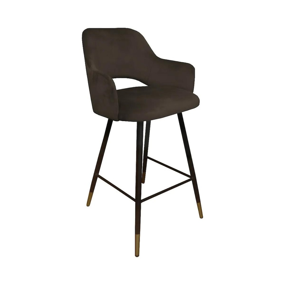 Hoker niski NAPO VELVET GOLD brązowy