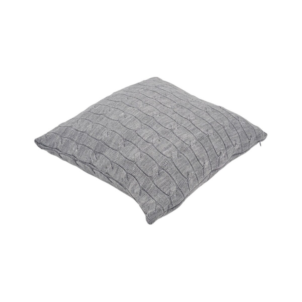 Poszewka dzianinowa na poduszkę 45x45 cm – VERONA POPIEL