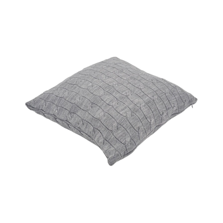 Poszewka dzianinowa na poduszkę 45x45 cm – VERONA POPIEL