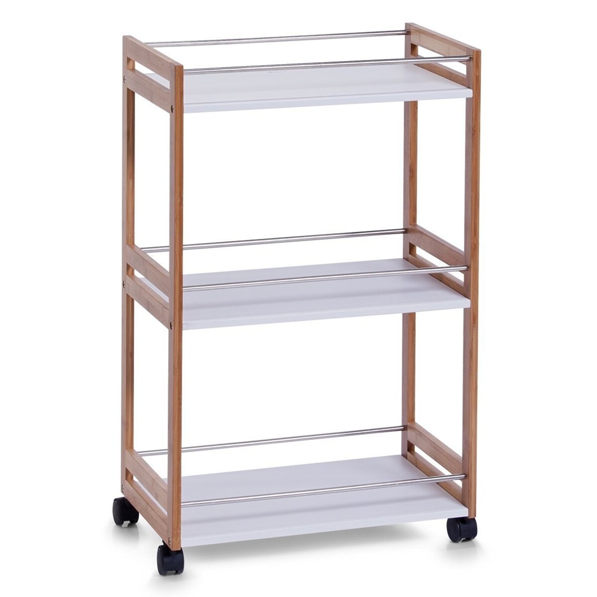 Wózek łazienkowy BAMBOO, regał - 3 poziomy, ZELLER