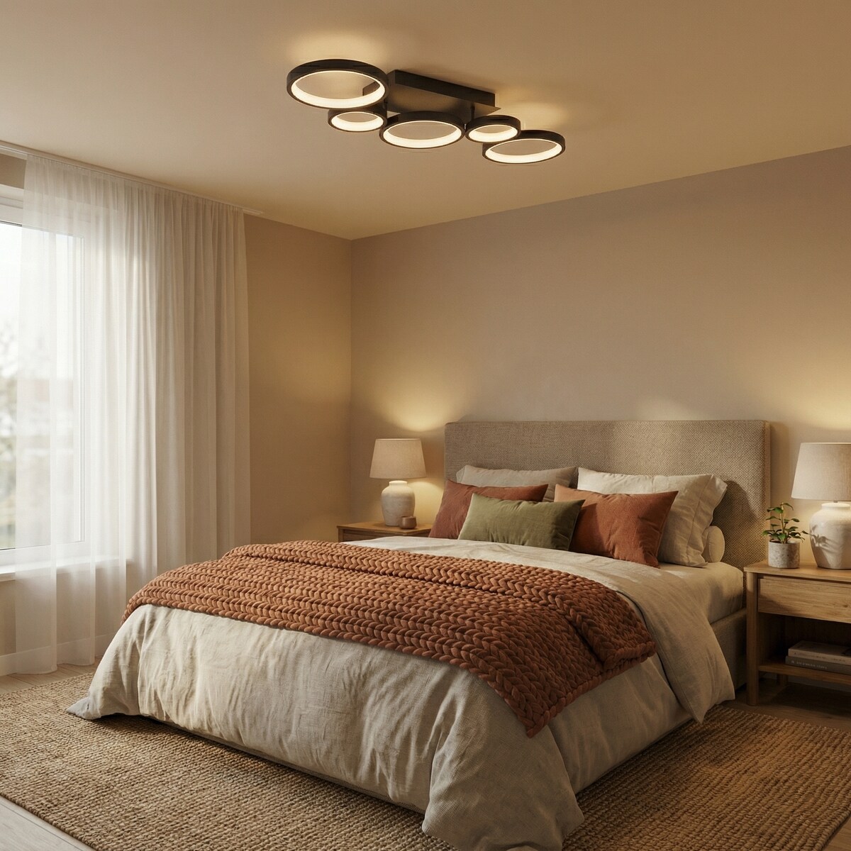 Lampa Sufitowa App1900-C Led Czarny, Metal, Tworzywo Sztuczne