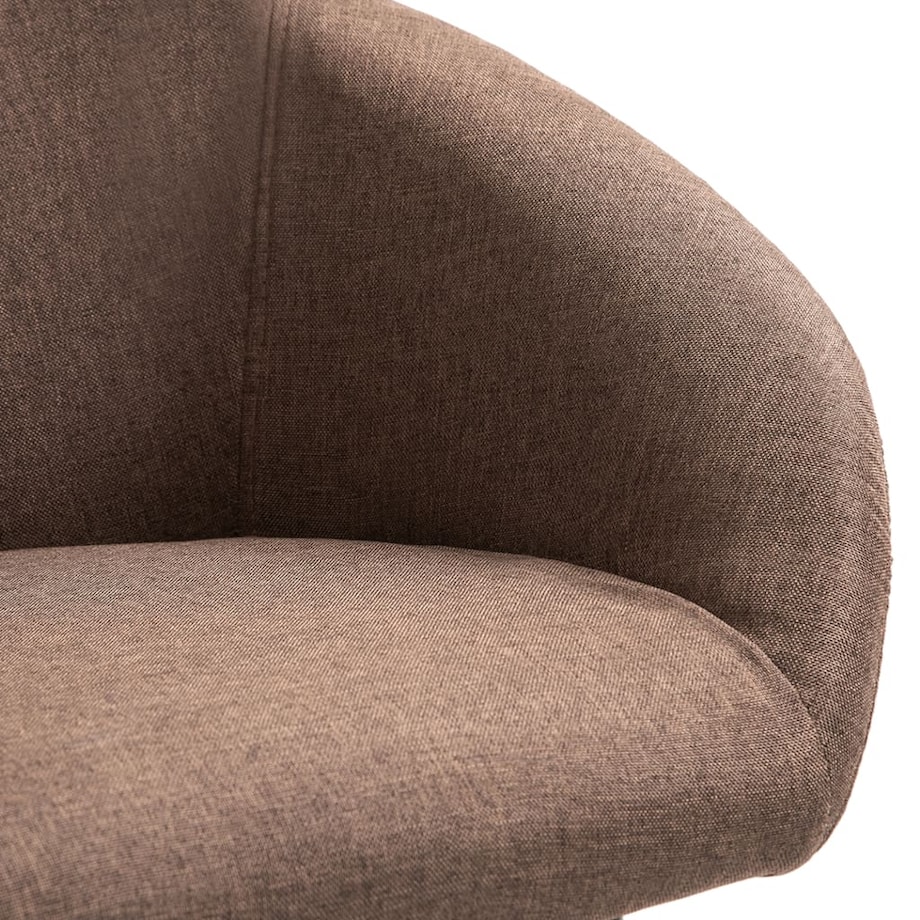 vidaXL Krzesła stołowe, 6 szt., brązowe, tapicerowane tkaniną