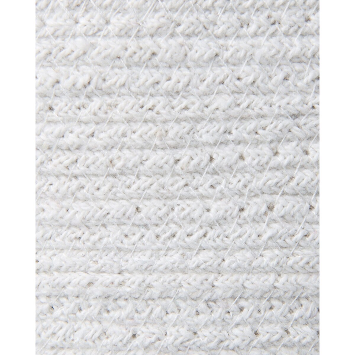 Zestaw 3 koszy bawełnianych biały z beżowym BASIMA