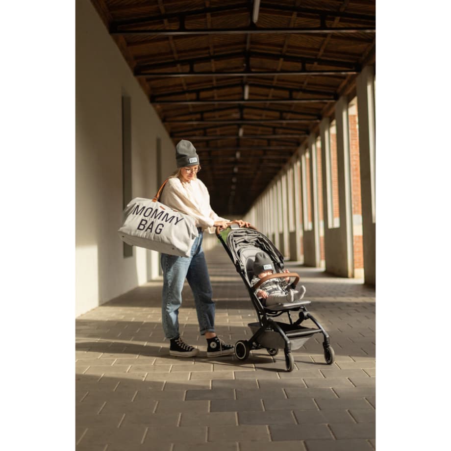 Childhome Torba Mommy bag Kanwas Szara