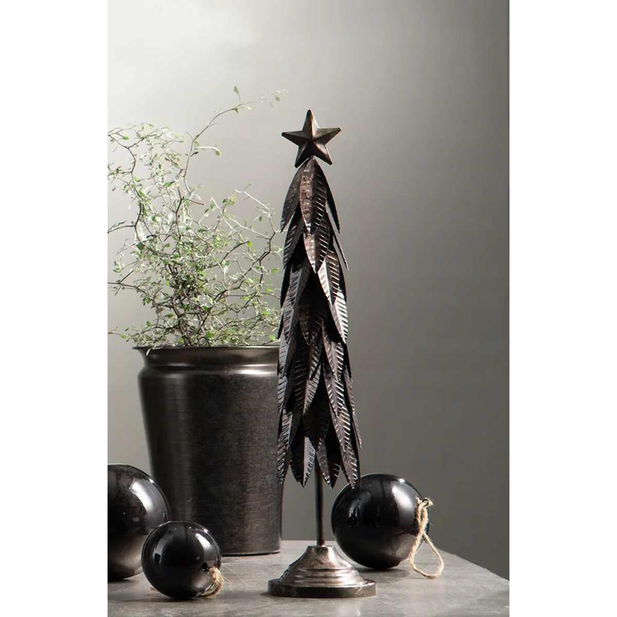 FIGURKA ŚWIĄTECZNA CHOINKA METALOWA LOFT NA ŚWIĘTA BOŻE NARODZENIE 50CM