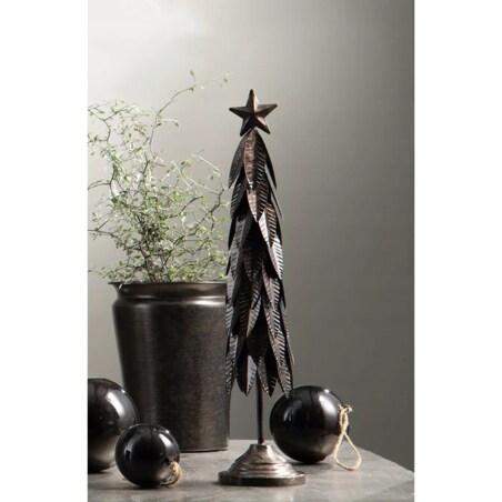FIGURKA ŚWIĄTECZNA CHOINKA METALOWA LOFT NA ŚWIĘTA BOŻE NARODZENIE 50CM
