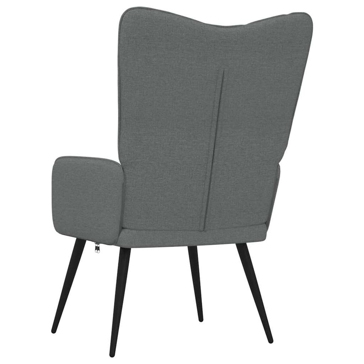 vidaXL Fotel, ciemnoszary, obity tkaniną