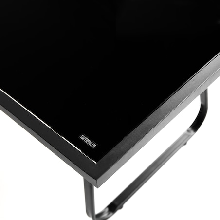 Zestaw Meble Ogrodowe Na Taras Do Ogrodu Komplet Stół 2 X Fotel Sofa Czarny