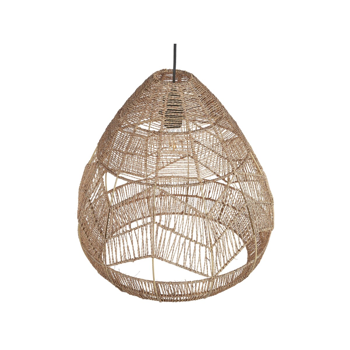 Lampa wisząca pleciona naturalna CASCADE