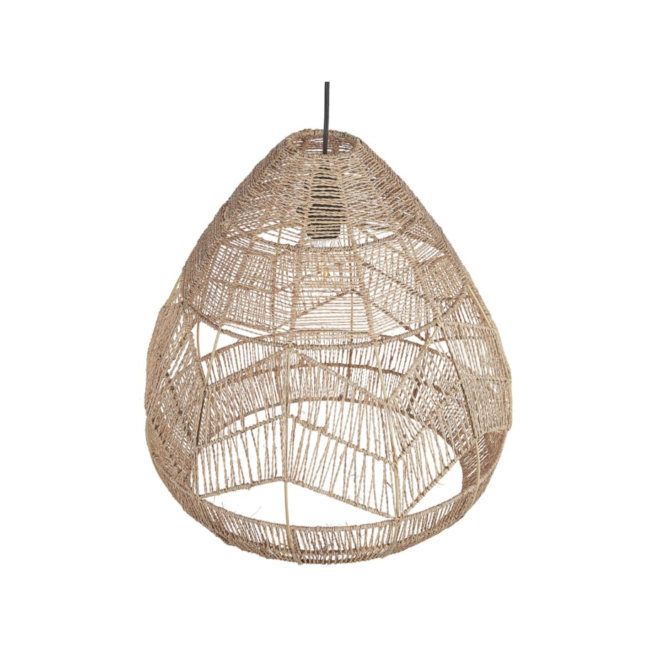 Lampa wisząca pleciona naturalna CASCADE