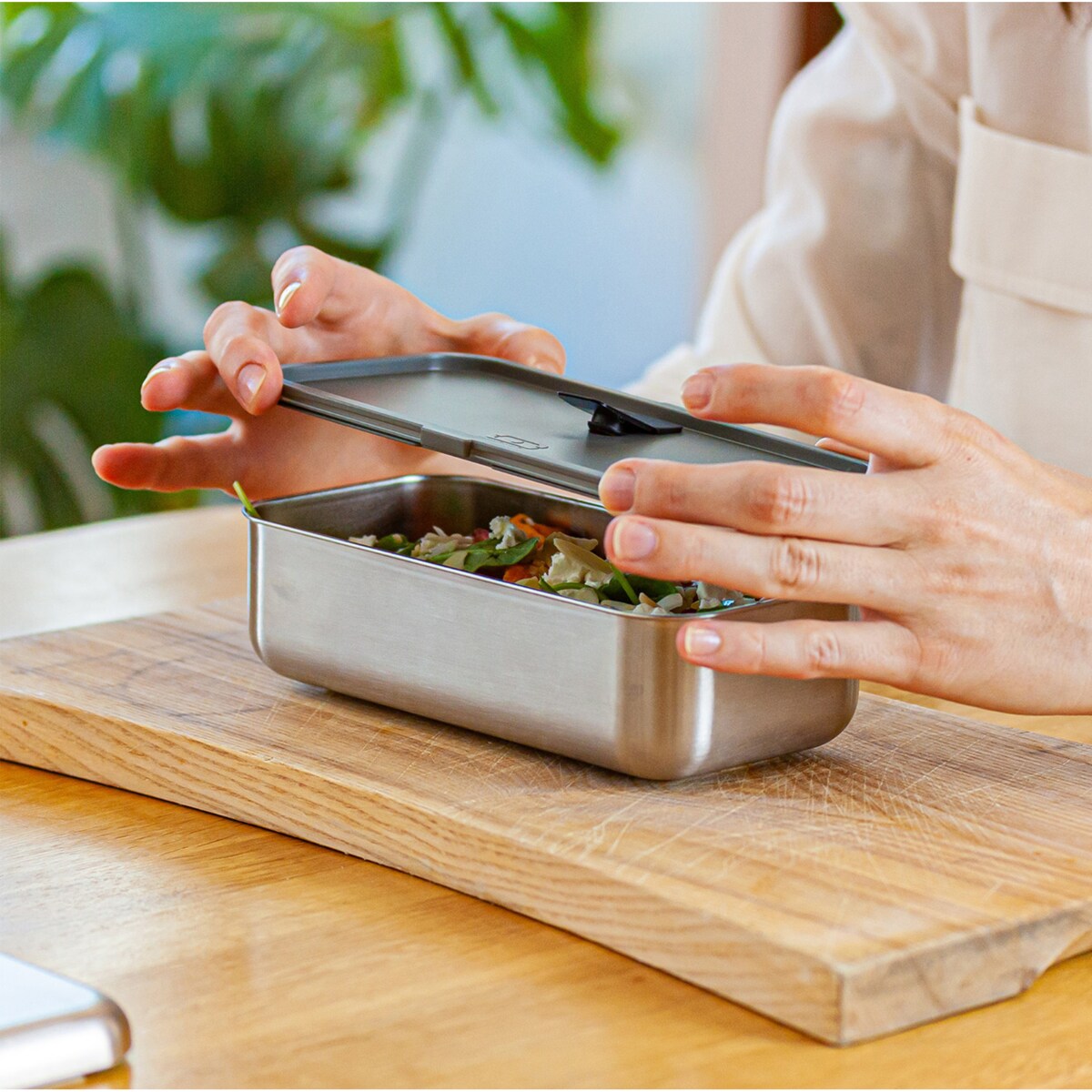 Monbento Sense bento lunchbox 0,7 l Green Natural