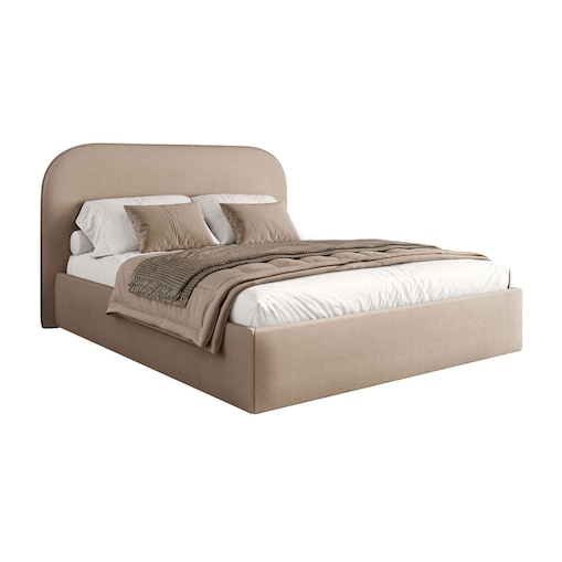 Łóżko tapicerowane OLIMPIA, pojemnik na pościel, s34, 180x200, Castel 15