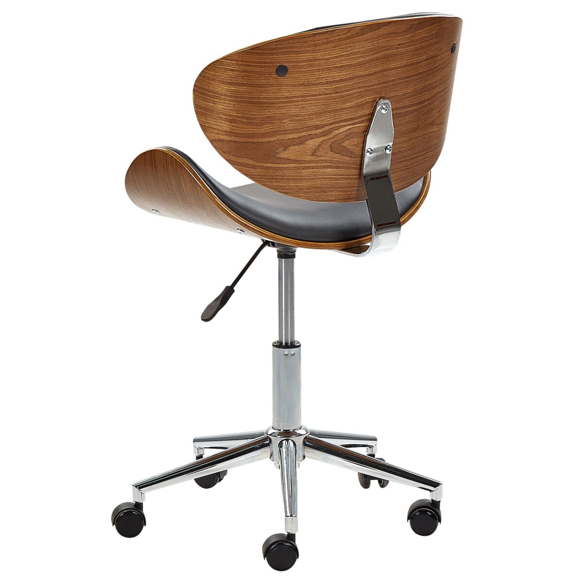 Krzesło biurowe Obrotowy ROTTERDAM Ekoskóra Czarny