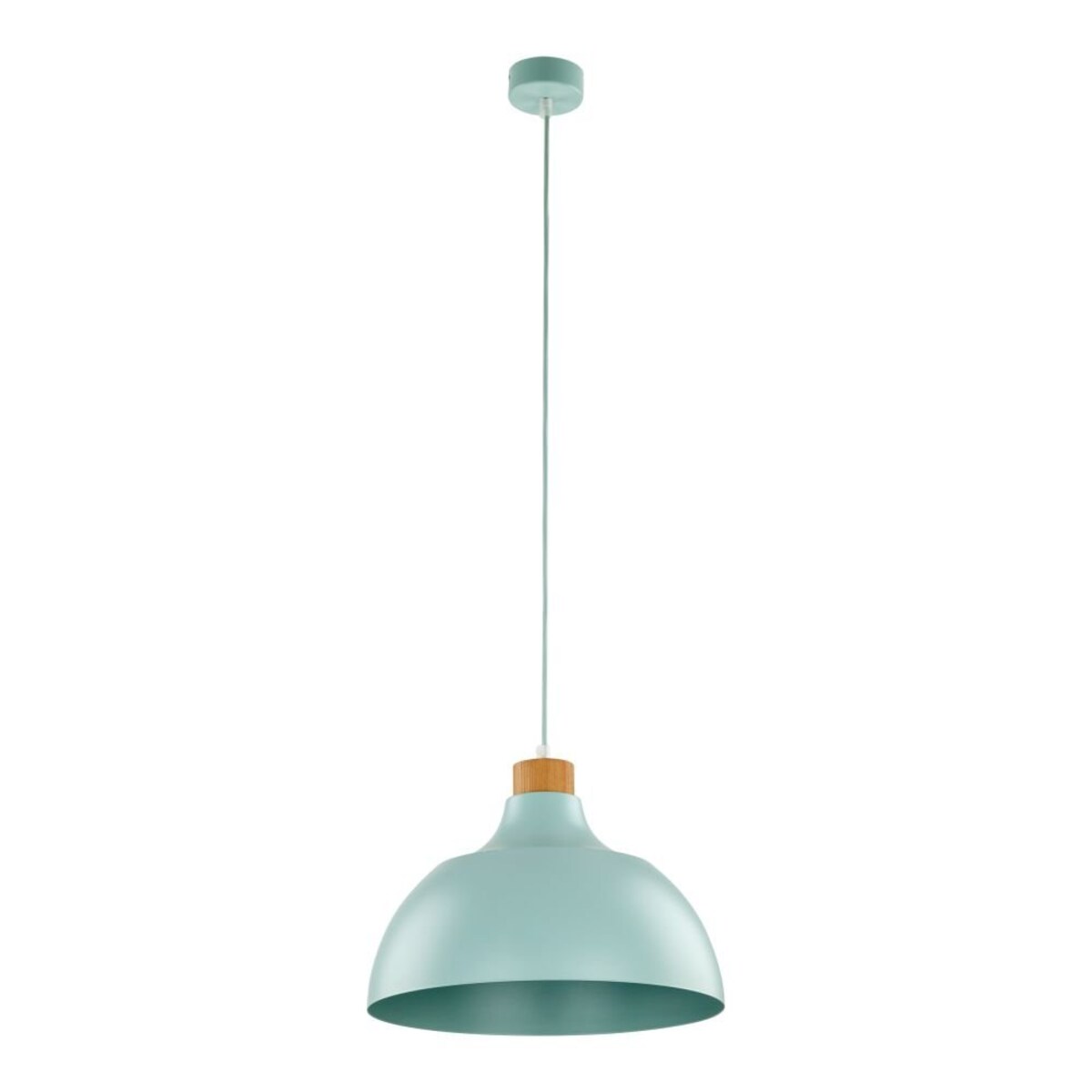 Lampa wisząca TK Lighting CAP MINT 5901 miętowa E27 34 cm do salonu, kuchni i jadalni