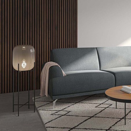 Sofa narożna Puzo - jasnoszara