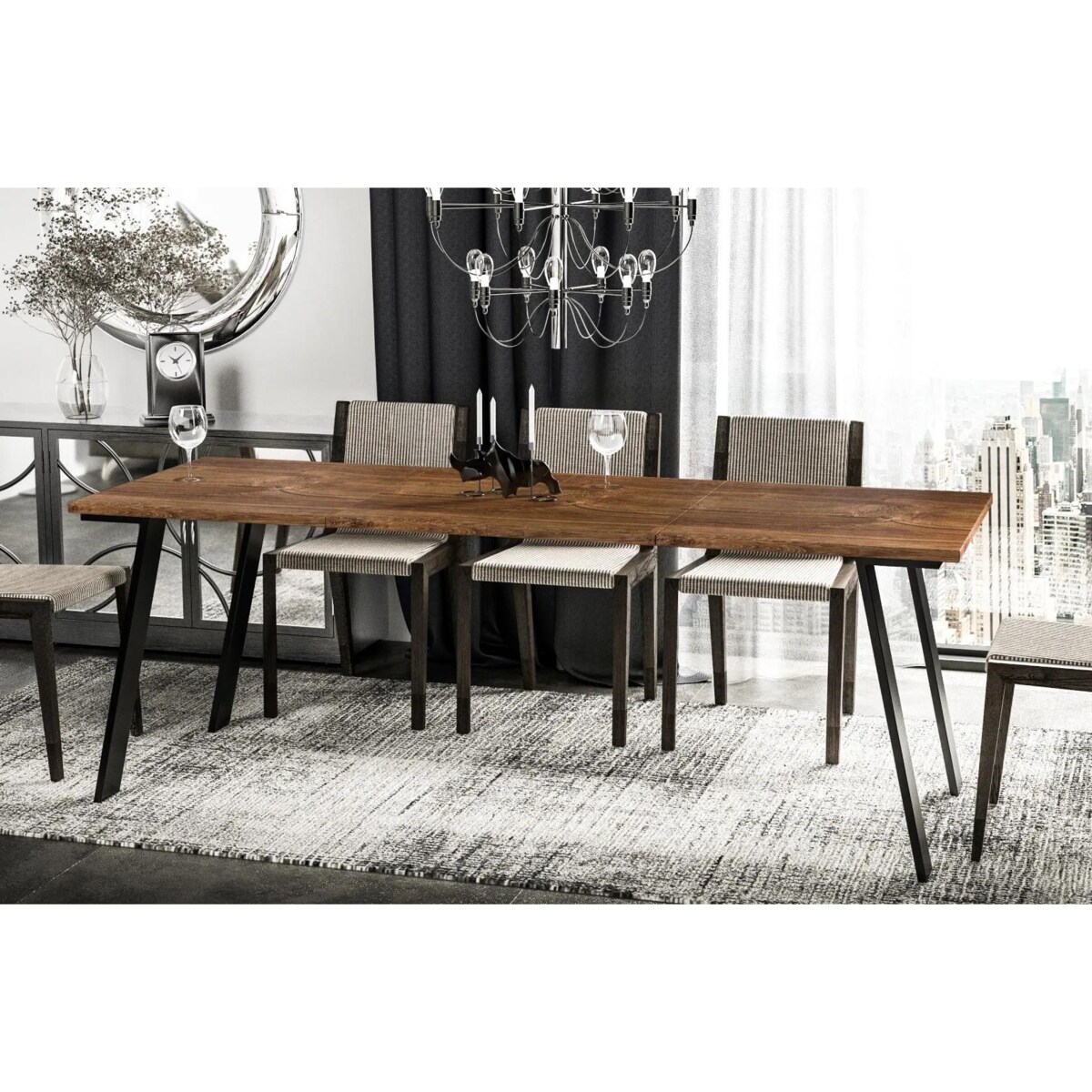 Stół rozkładany LIWIA 130(210)x80 dąb stirling