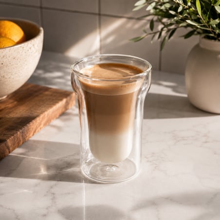Szklanka termiczna z podwójnym dnem 240 ml 1szt SZK220