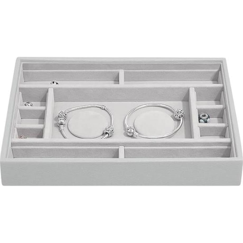 Szkatułka na charmsy Stackers kamienna szarość z przegródkami