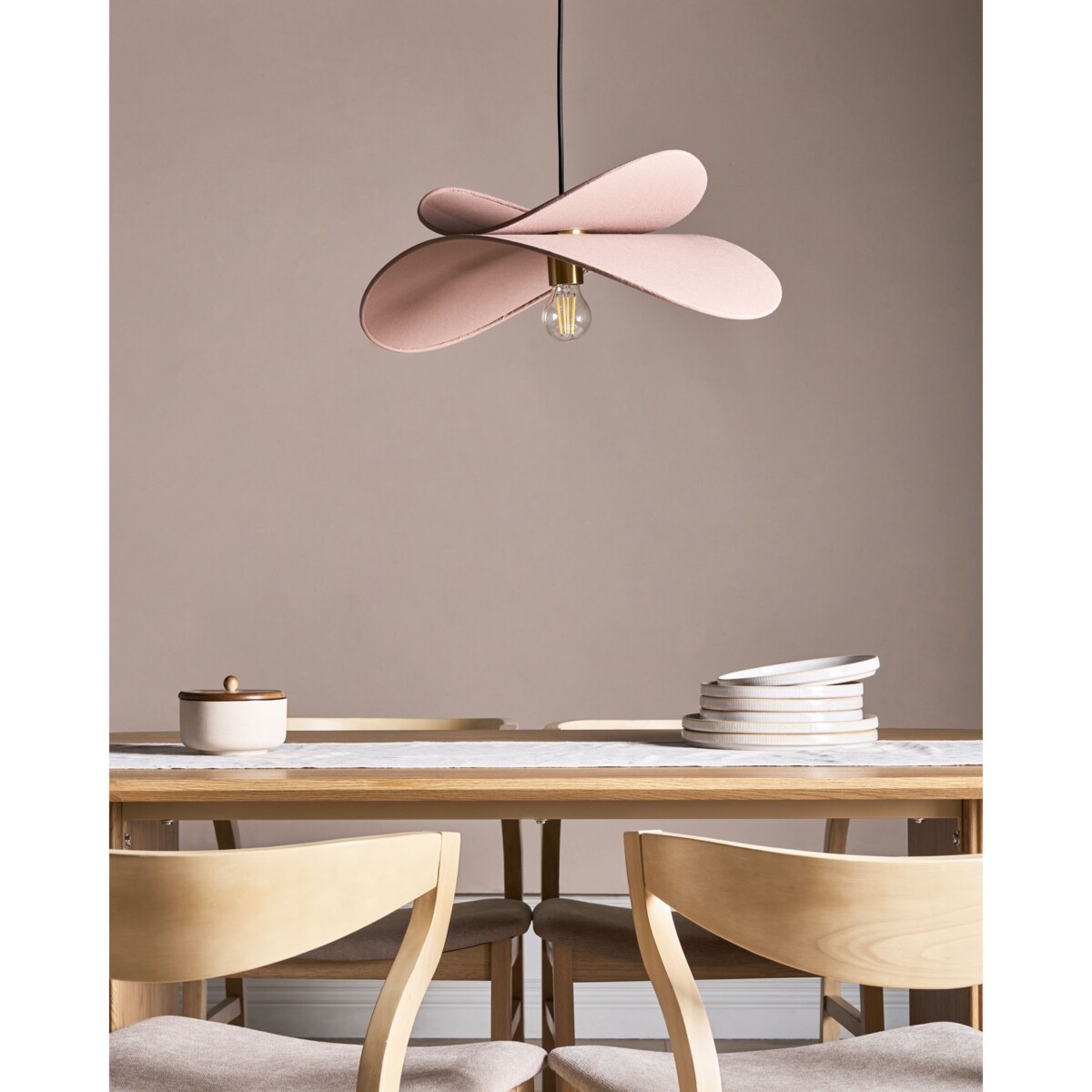 Lampa wisząca MASCOTA Len Brązowy