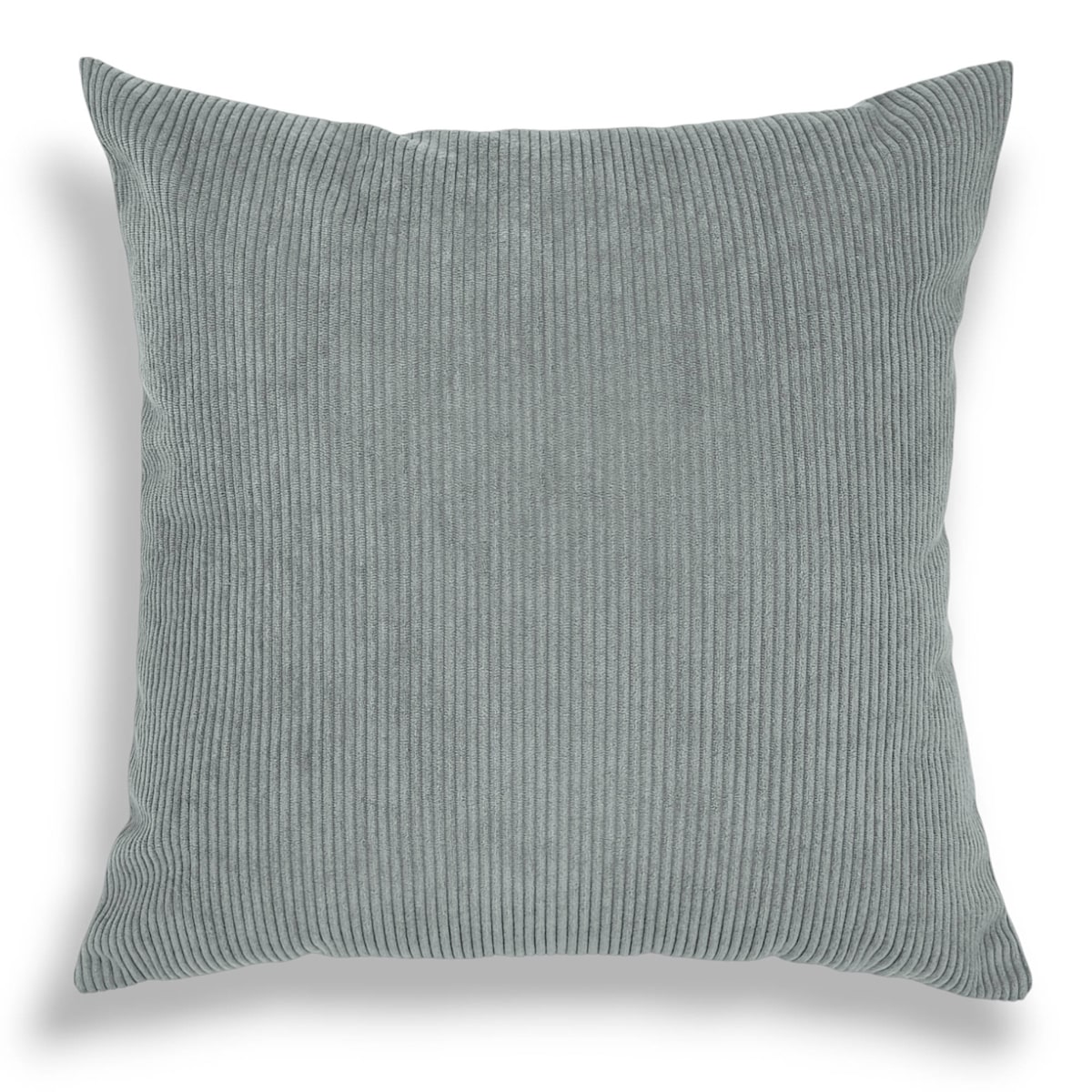 Szara sztruksowa poduszka dekoracyjna 50x50 Iga - duża