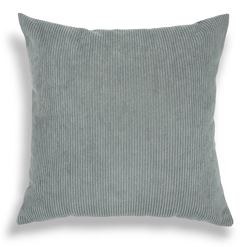 Szara sztruksowa poduszka dekoracyjna 50x50 Iga - duża
