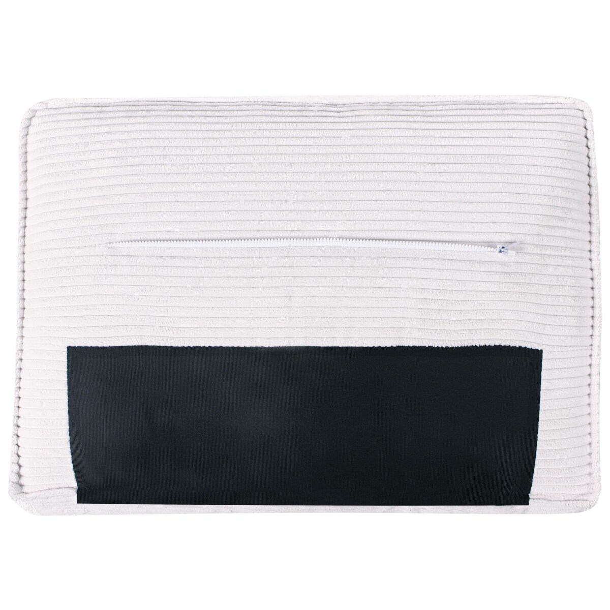 Sofa 2-osobowa sztruksowa biała VIKRAN