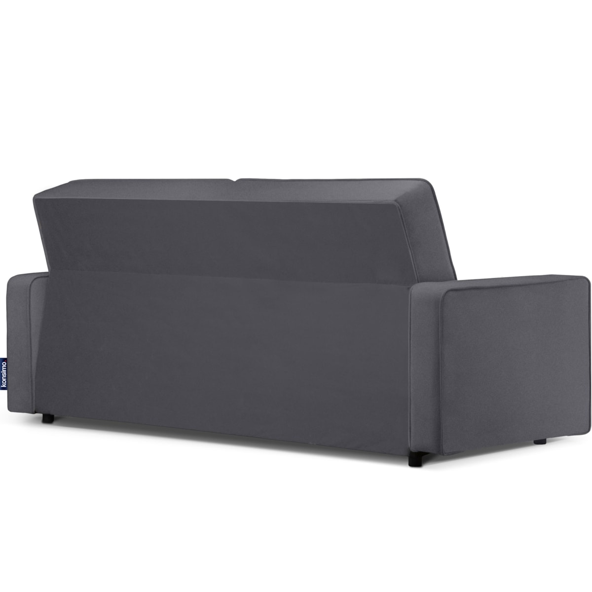 KONSIMO ORIO Ciemnoszara rozkładana sofa do salonu