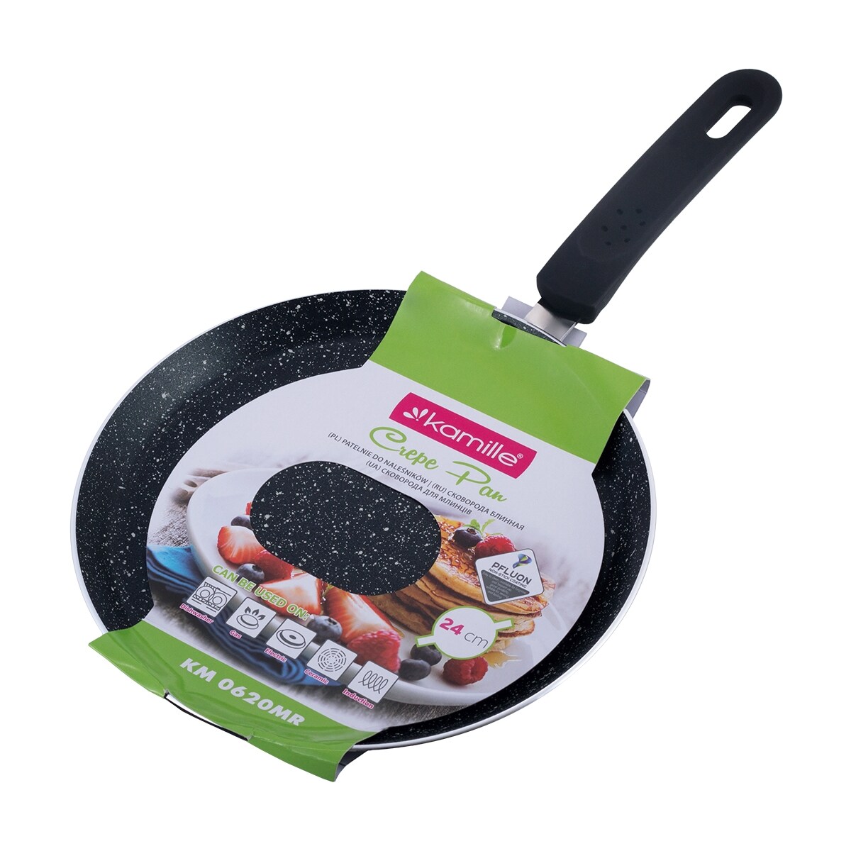 Patelnia do naleśników z powłoką marmurkową 24cm KAMILLE
