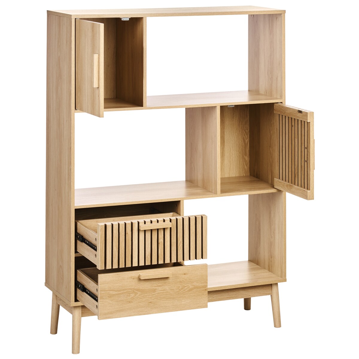 Regał LYNWOOD 140 cm Jasnobrązowy