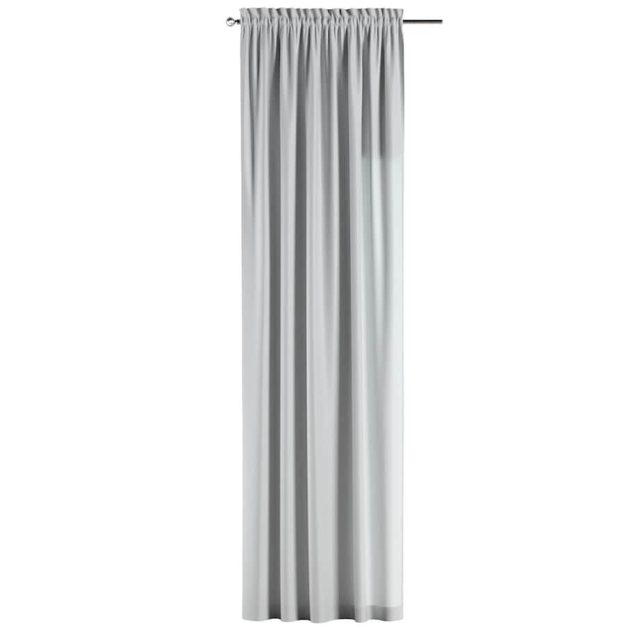 Zasłona na kanale z grzywką 1 szt. 130x260 gołębi srebrny z połyskiem