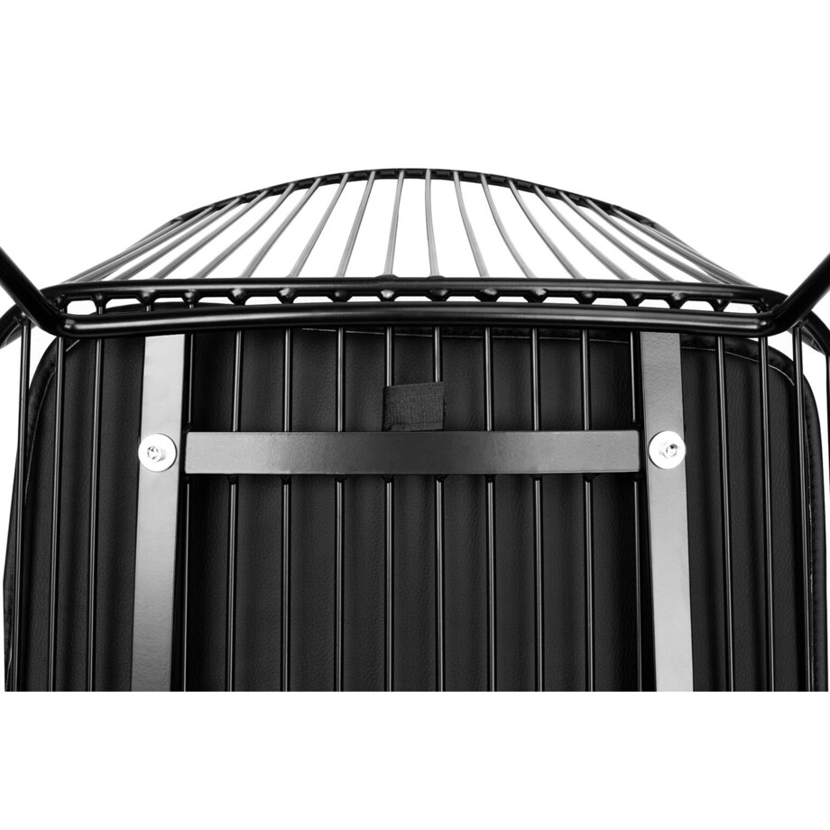 Krzesło barowe Miles MC-176H.76 druciane industrial czarne