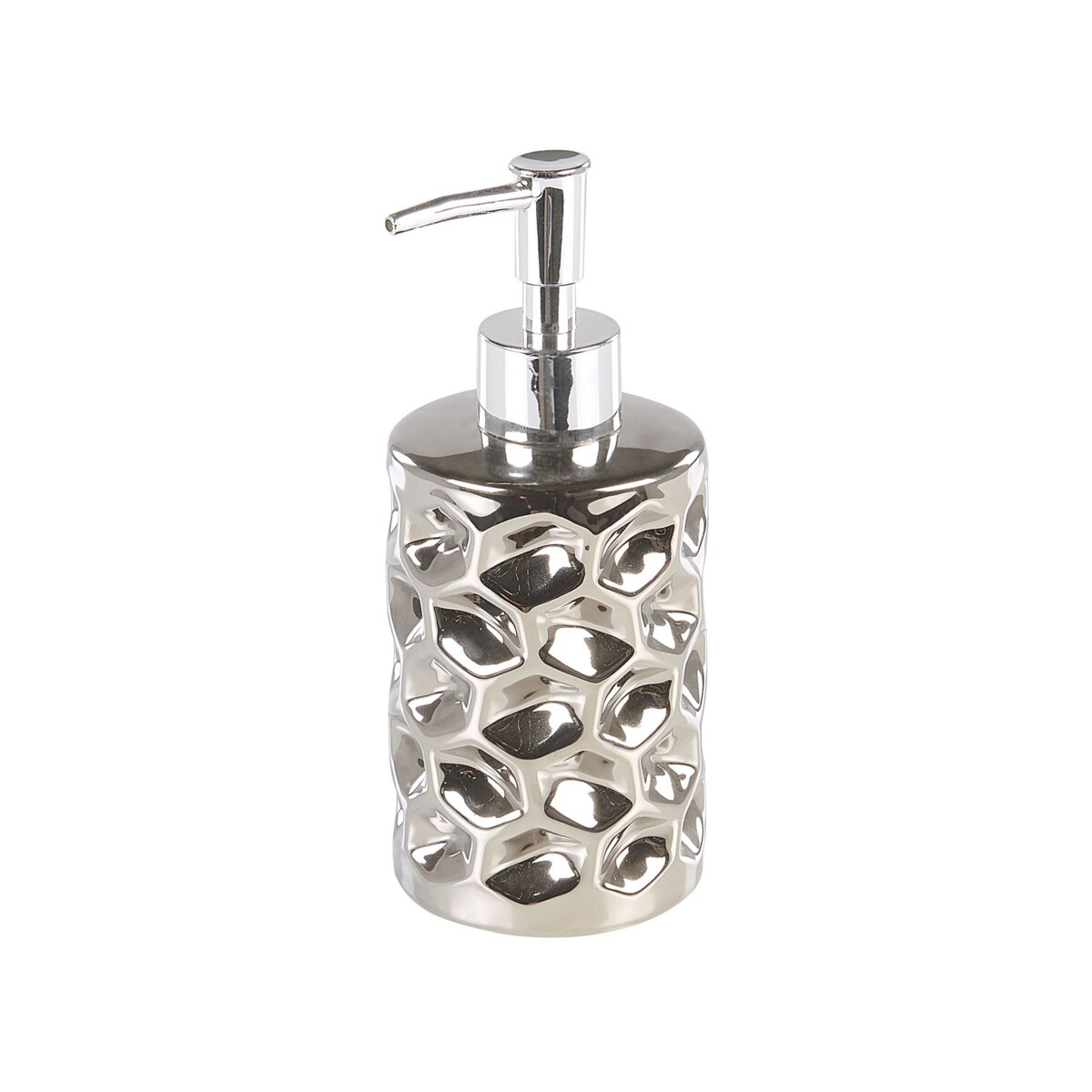 Zestaw akcesoriów łazienkowych 5 elementów TIRUA Ceramika Srebrny