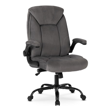 Fotel biurowy obrotowy ergonomiczny do biurka szary COMFORT