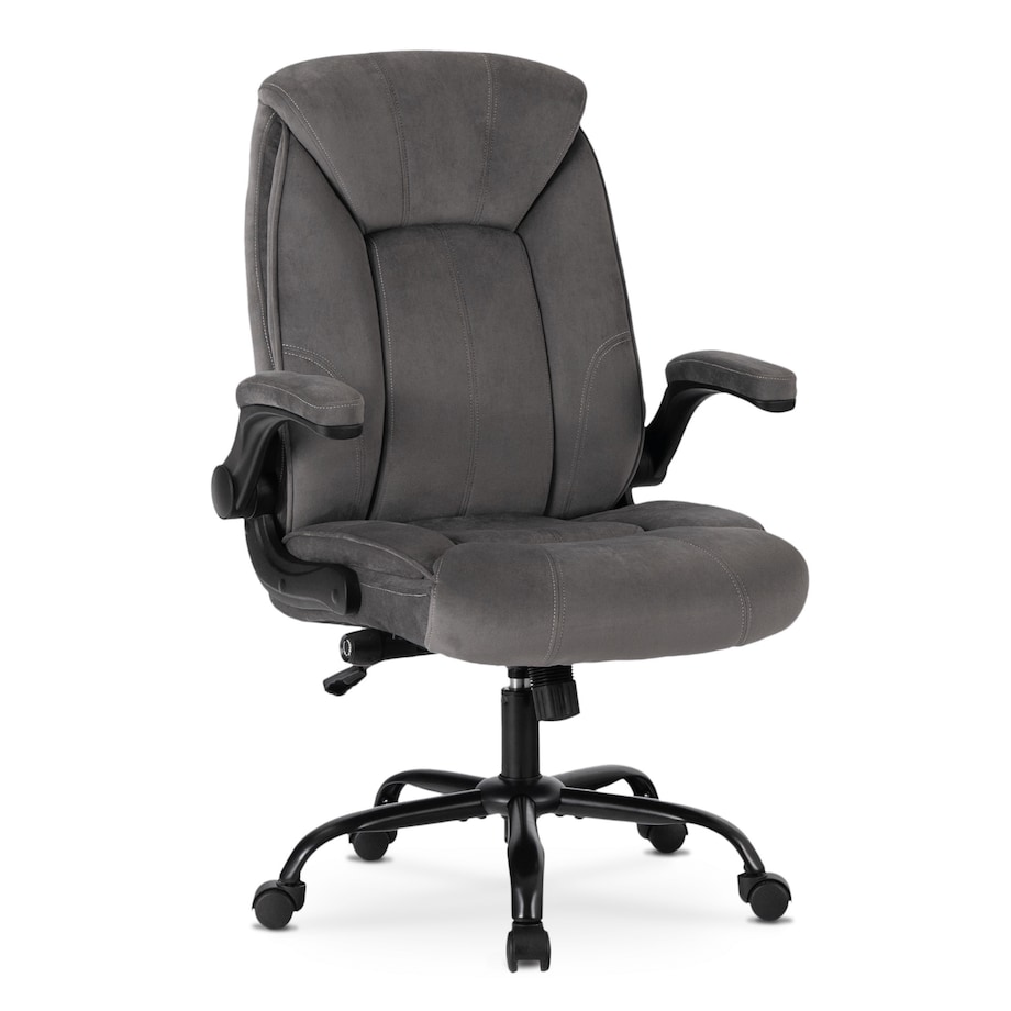 Fotel biurowy obrotowy ergonomiczny do biurka szary COMFORT