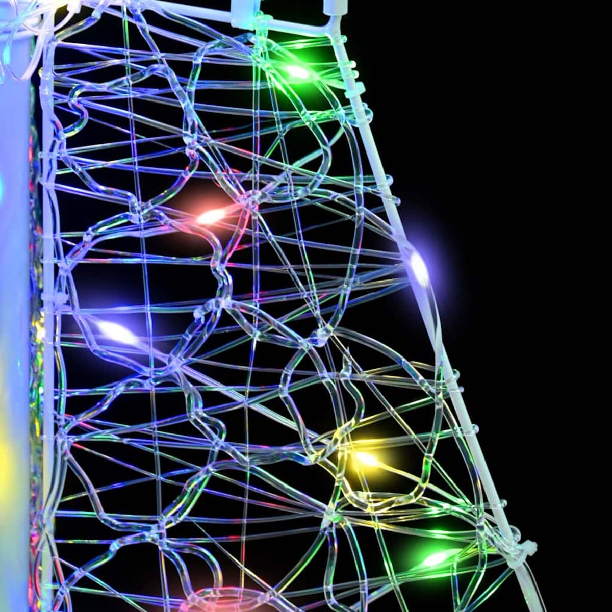 vidaXL Choinka z 100 diodami LED Wielokolorowe 120 cm Akryl