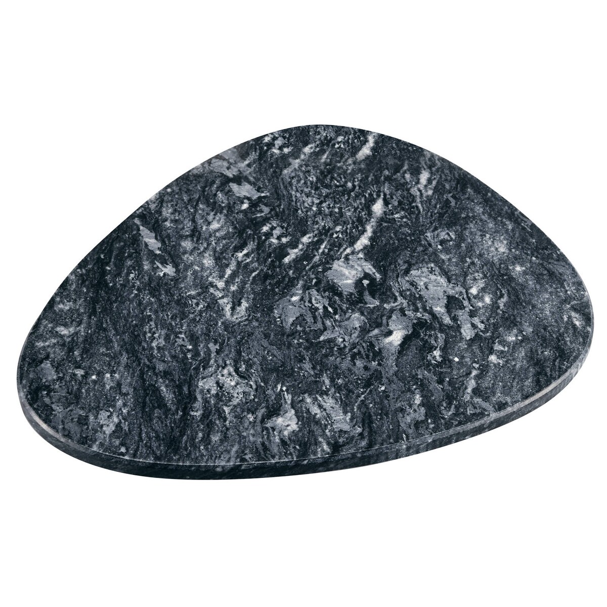 Talerz do serwowania z polerowanego marmuru, 25 x 25 cm